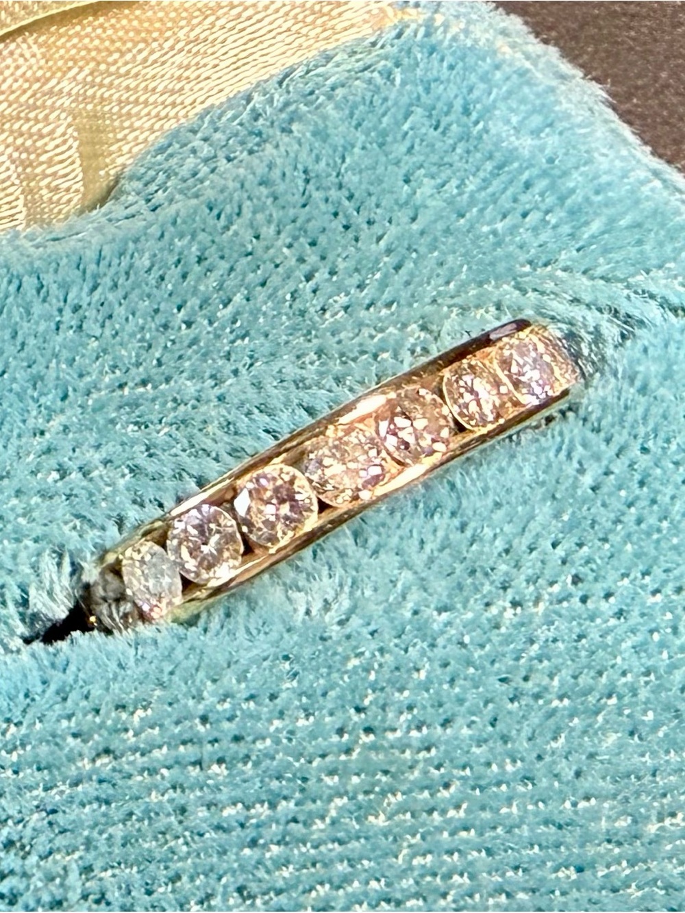 vtg 14k Diamond Eternity Band